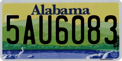 AL license plate 5AU6083
