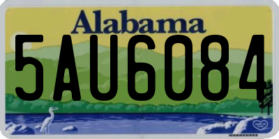 AL license plate 5AU6084