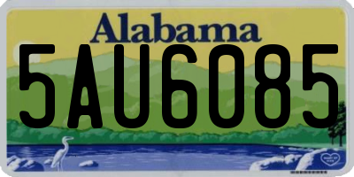 AL license plate 5AU6085