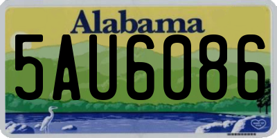 AL license plate 5AU6086