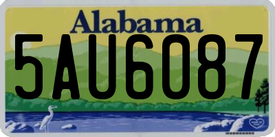 AL license plate 5AU6087