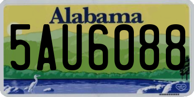 AL license plate 5AU6088