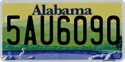 AL license plate 5AU6090