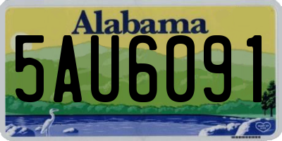 AL license plate 5AU6091