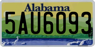 AL license plate 5AU6093