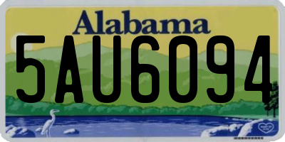 AL license plate 5AU6094