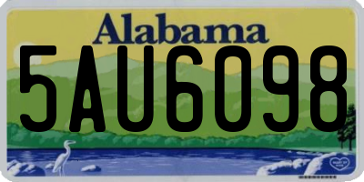 AL license plate 5AU6098