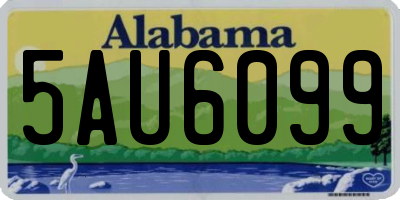 AL license plate 5AU6099