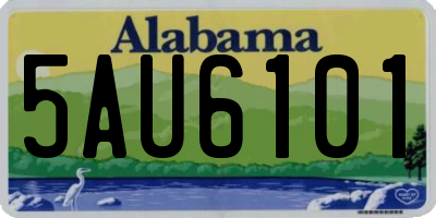 AL license plate 5AU6101