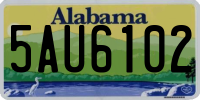 AL license plate 5AU6102