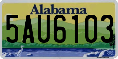 AL license plate 5AU6103
