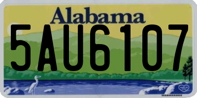 AL license plate 5AU6107