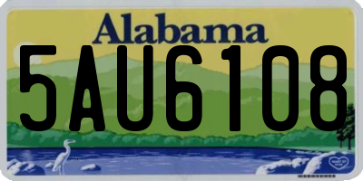 AL license plate 5AU6108