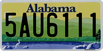 AL license plate 5AU6111