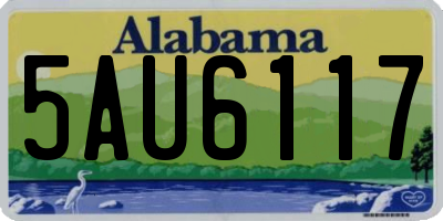 AL license plate 5AU6117