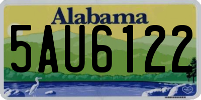 AL license plate 5AU6122