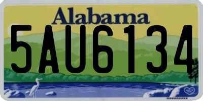 AL license plate 5AU6134