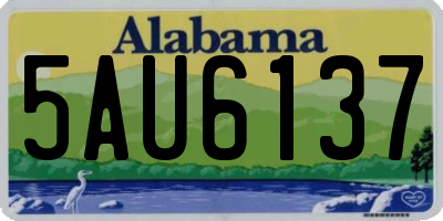 AL license plate 5AU6137
