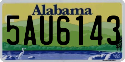 AL license plate 5AU6143