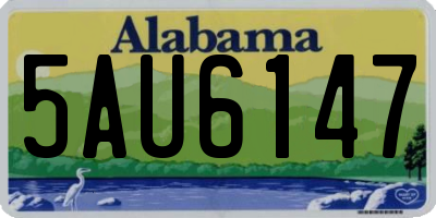 AL license plate 5AU6147