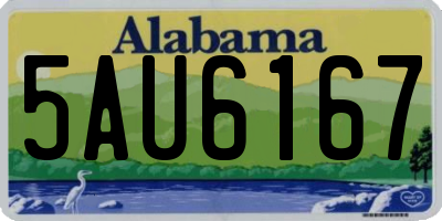 AL license plate 5AU6167