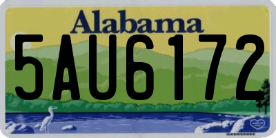 AL license plate 5AU6172