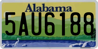 AL license plate 5AU6188