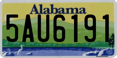 AL license plate 5AU6191