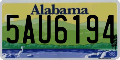 AL license plate 5AU6194