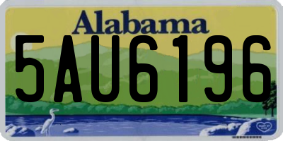 AL license plate 5AU6196