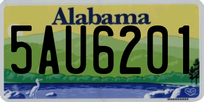 AL license plate 5AU6201