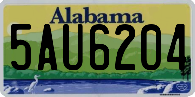 AL license plate 5AU6204