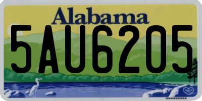 AL license plate 5AU6205