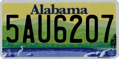 AL license plate 5AU6207