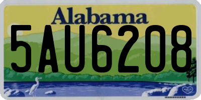 AL license plate 5AU6208