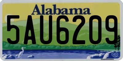 AL license plate 5AU6209