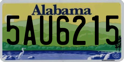 AL license plate 5AU6215