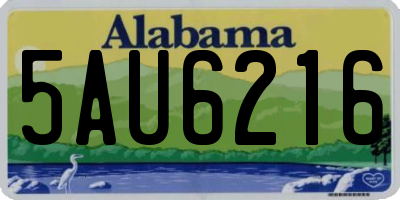 AL license plate 5AU6216