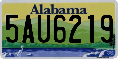 AL license plate 5AU6219