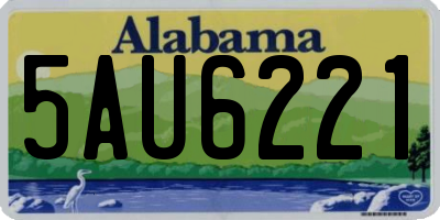 AL license plate 5AU6221