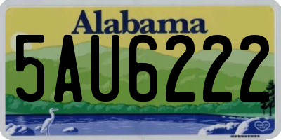 AL license plate 5AU6222