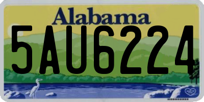 AL license plate 5AU6224