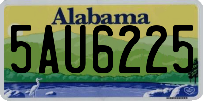 AL license plate 5AU6225