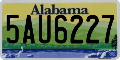 AL license plate 5AU6227