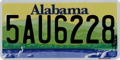 AL license plate 5AU6228