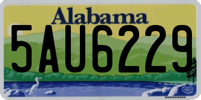 AL license plate 5AU6229