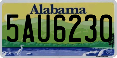 AL license plate 5AU6230
