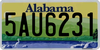 AL license plate 5AU6231