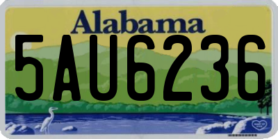 AL license plate 5AU6236