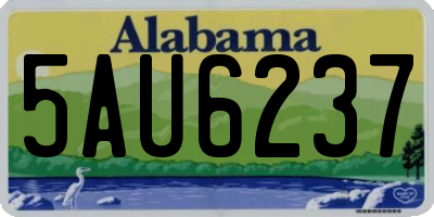 AL license plate 5AU6237